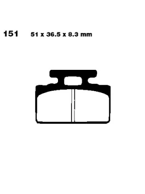 Sonderaktion Bremsklotz Standard Scooter EBC SFA151 (1 Satz)