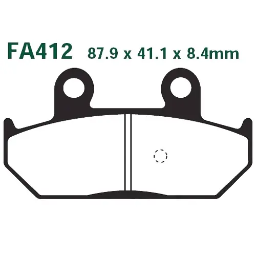 Bremsklotz Standard Scooter EBC SFA412 (1 Satz) Sichere Zahlung