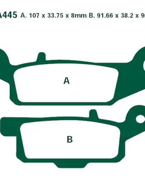 Aktuell Bremsklotz Sinter R EBC FA445R (1 Satz)