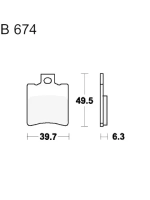Bremsklotz Scooter TRW MCB674EC (1 Satz) Online Kaufen