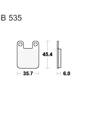 Geprüft Bremsklotz RQ TRW MCB535RQ (1 Satz)