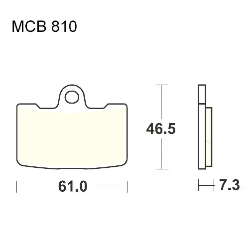 Bremsklotz Sinter vorne TRW MCB810SV (1 Satz) Expressversand