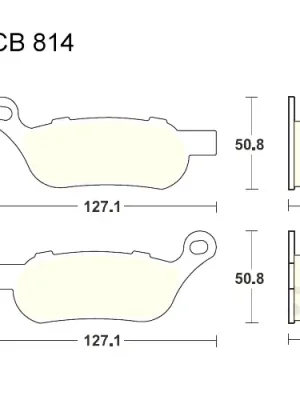 Billig Bremsklotz Sinter hinten TRW MCB814SH (1 Satz)