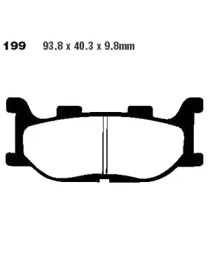 Top-Seller Bremsklotz Sinter HH Scooter EBC SFA199HH (1 Satz)