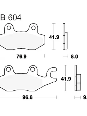 Sale Bremsklotz Standard TRW MCB604 (1 Satz)