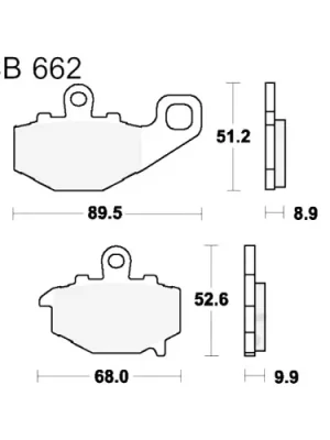 Preis Gesenkt Bremsklotz Standard TRW MCB662 (1 Satz)