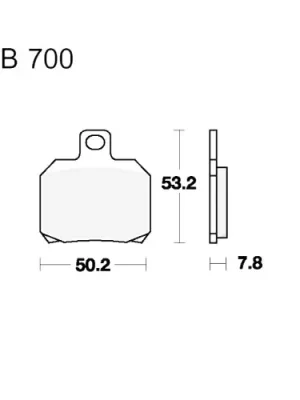 Bremsklotz Sinter Scooter TRW MCB700SRM (1 Satz) Geprüft