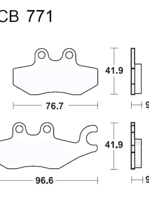 Bremsklotz Sinter Scooter TRW MCB771SRM (1 Satz) Sonderaktion
