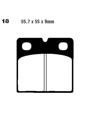 Top-Angebot Bremsklotz Semi-Sinter V EBC FA018V (1 Satz)