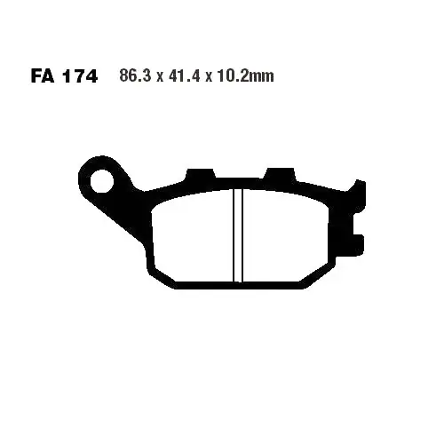 Highlight Bremsklotz Semi-Sinter V EBC FA174V (1 Satz)