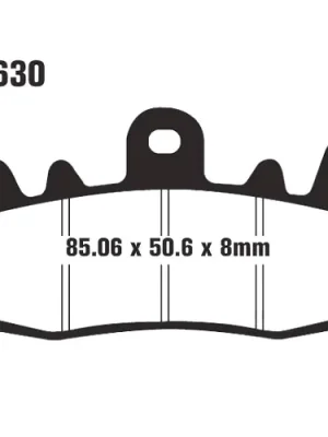 Bremsklotz Semi-Sinter V EBC FA630V (1 Satz) Finale Aktion