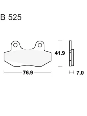 Bremsklotz Scooter TRW MCB525EC (1 Stück) Sonderaktion