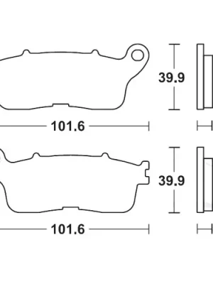Preiswert Bremsklotz Sinter hinten TRW MCB848SH (1 Satz)