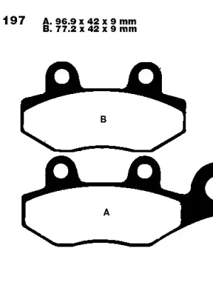 Letzte Chance Bremsklotz Sinter EPFA EBC EPFA197HH (1 Satz)