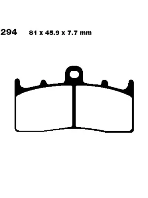 Aktuell Bremsklotz Sinter EPFA EBC EPFA294HH (1 Satz)
