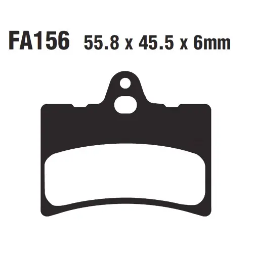 Bremsklotz Standard EBC FA156 (1 Satz) Markenprodukt