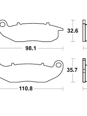 Aktuell Bremsklotz Standard TRW MCB818 (1 Satz)