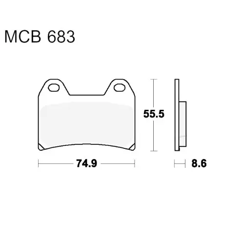 Rabatt Bremsklotz Sinter SCR TRW MCB683SCR (1 Satz)