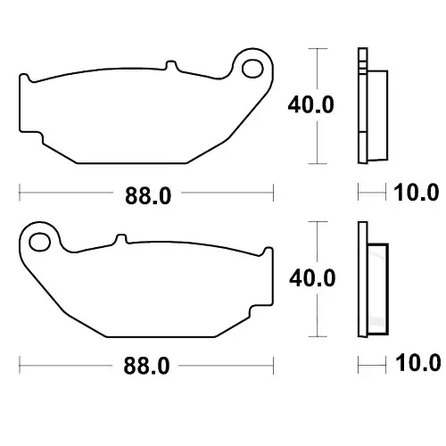 Bremsklotz Standard TRW MCB867 (1 Satz) Highlight
