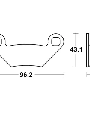 Aktuell Bremsklotz Sinter SI TRW MCB855SI (1 Satz)