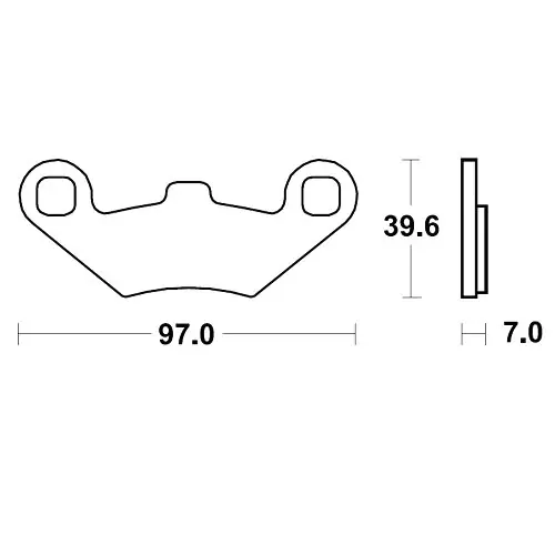 Jetzt Kaufen Bremsklotz Sinter Scooter TRW MCB874SRM (1 Stück)