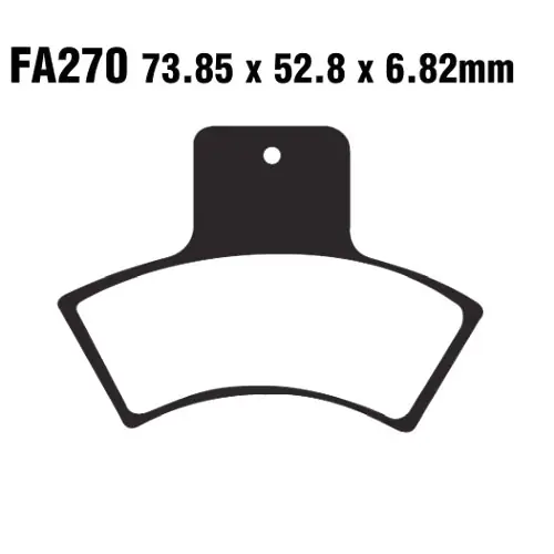 Bremsklotz Sinter R EBC FA270R (1 Satz) Top-Angebot