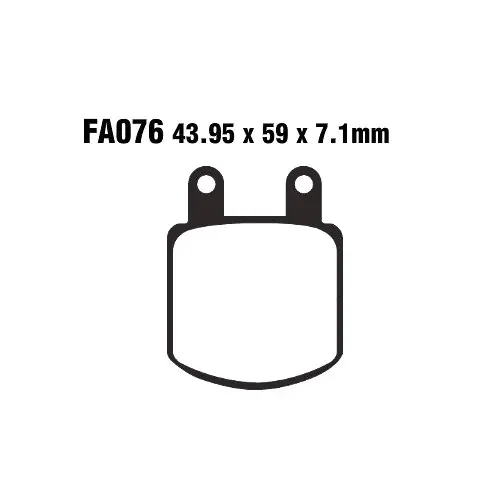 Bremsklotz Standard EBC FA076 (1 Satz) Direkt Vom Hersteller