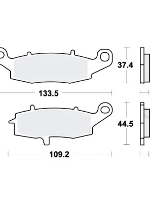Bremsklotz Sinter hinten TRW MCB870SH (1 Satz) Direkt Vom Hersteller