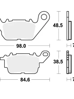 Bremsklotz Standard TRW MCB892 (1 Satz) Ausverkauf