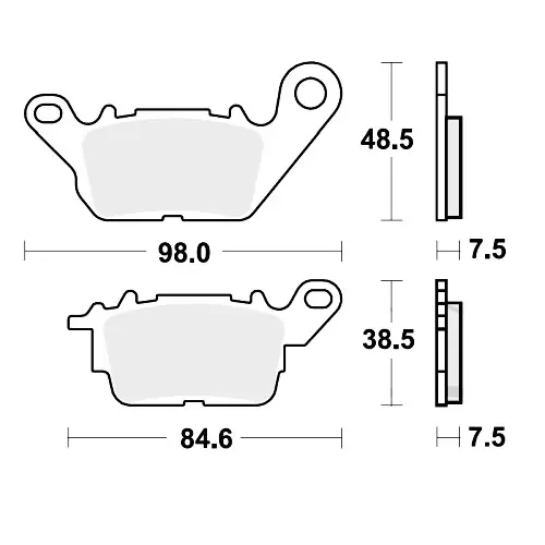 Bremsklotz Standard TRW MCB892 (1 Satz) Ausverkauf