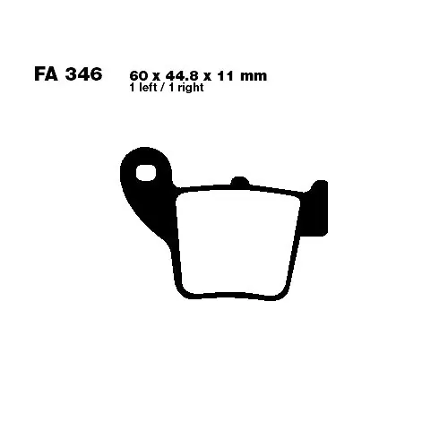 Bremsklotz Sinter R EBC FA346R (1 Satz) Abverkauf
