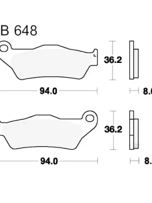Rabatt Bremsklotz Standard TRW MCB648 (1 Satz)