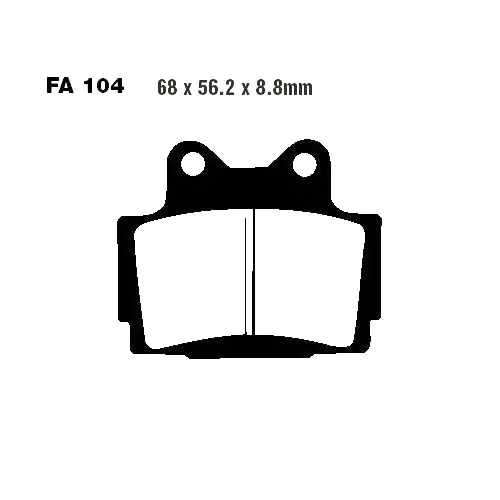 Preisreduziert Bremsklotz Standard EBC FA104 (1 Satz)