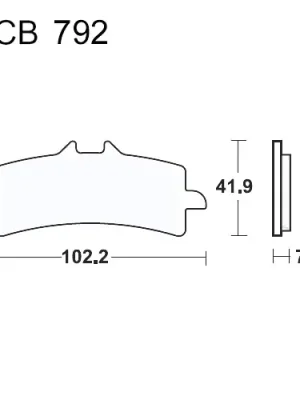 Preisknaller Bremsklotz Sinter vorne TRW MCB792SV (1 Satz)
