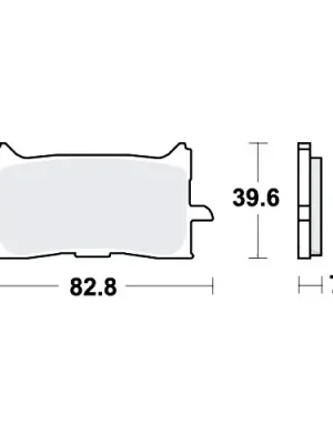 Zertifiziert Bremsklotz Sinter vorne TRW MCB888SV (1 Satz)