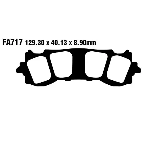 Ausverkauf Bremsklotz Sinter HH EBC FA717HH (1 Satz)