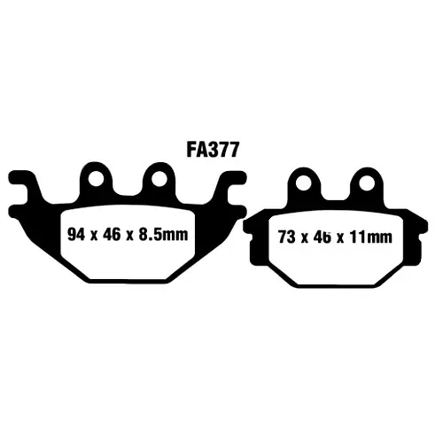 Markenware Bremsklotz Sinter HH EBC FA377HH (1 Satz)