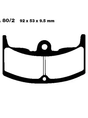 Top-Preis Bremsklotz Standard EBC FA080-2 (1 Satz)
