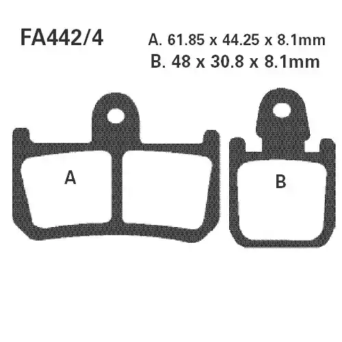 Bremsklotz Sinter HH EBC FA442-4HH (1 Satz) Jetzt Bestellen