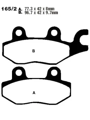 Abverkauf Bremsklotz Sinter R EBC FA165-2R (1 Satz)