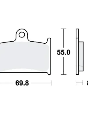 Preiswert Bremsklotz Sinter TRQ TRW MCB595TRQ (1 Satz)