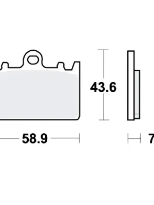 Bestseller Bremsklotz Sinter TRQ TRW MCB643TRQ (1 Satz)