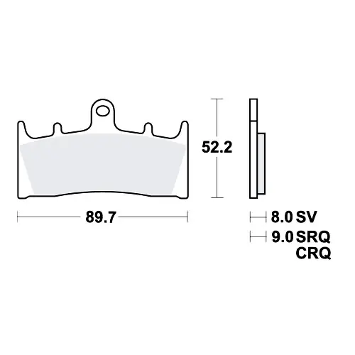 Direktkauf Bremsklotz Sinter TRQ TRW MCB659TRQ (1 Satz)