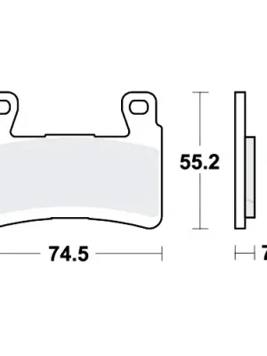 Super-Preis Bremsklotz Sinter TRQ TRW MCB850TRQ (1 Satz)
