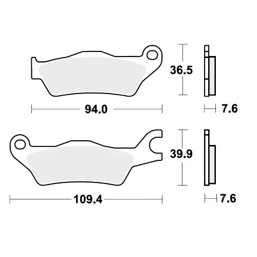 Preisknaller Bremsklotz Sinter TRQ TRW MCB896TRQ (1 Satz)