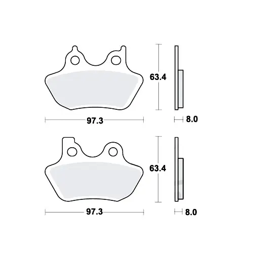 Neu Bremsklotz PC TRW MCB777PC (1 Satz)