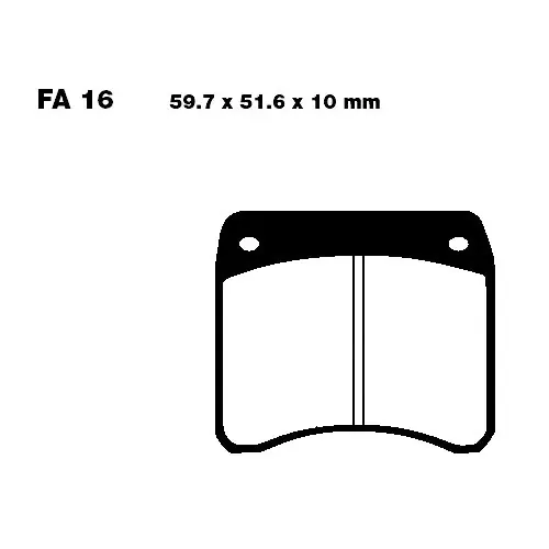 Expressversand Bremsklotz Sinter HH EBC FA016HH (1 Satz)