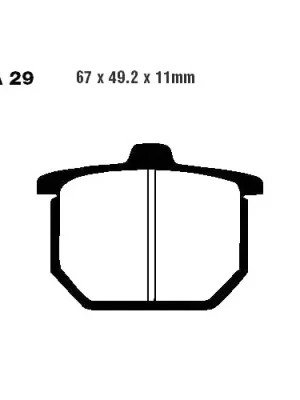 Bremsklotz Semi-Sinter V EBC FA029V (1 Satz) Expressversand