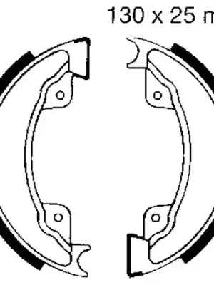 Bremsbacken mit Feder EBC H332 (1 Satz) Abverkauf