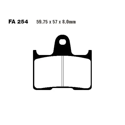 Sichere Zahlung Bremsklotz Sinter HH EBC FA254HH (1 Satz)